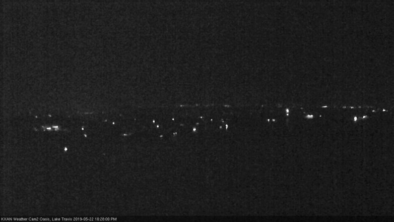 Lake Travis webcam, May 22, 2019 9:30 PM CT