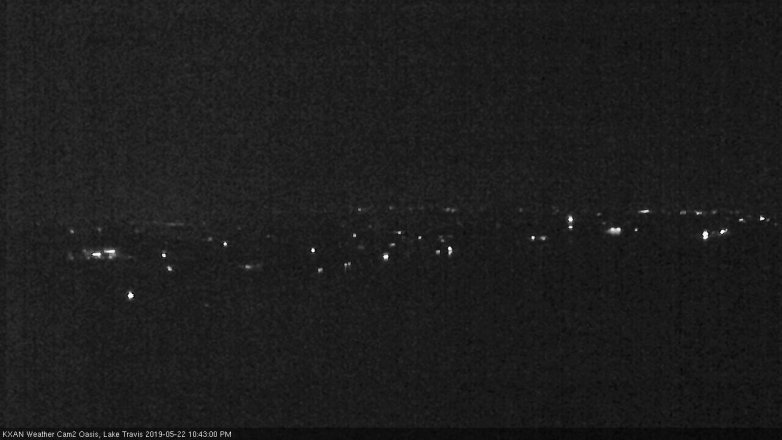 Lake Travis webcam, May 22, 2019 9:45 PM CT
