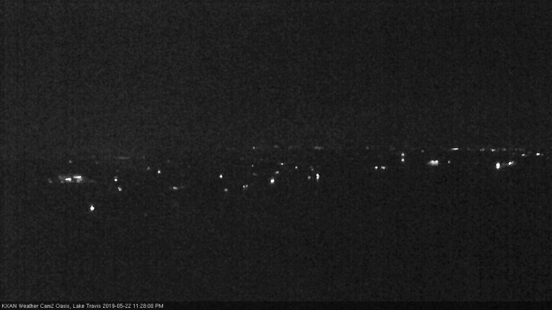 Lake Travis webcam, May 22, 2019 10:30 PM CT