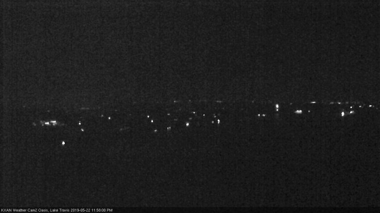 Lake Travis webcam, May 22, 2019 11:00 PM CT