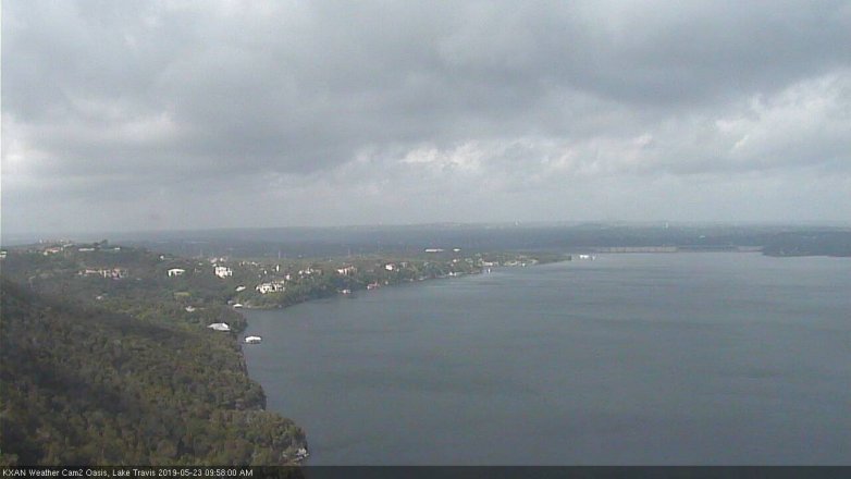 Lake Travis webcam, May 23, 2019 9:00 AM CT