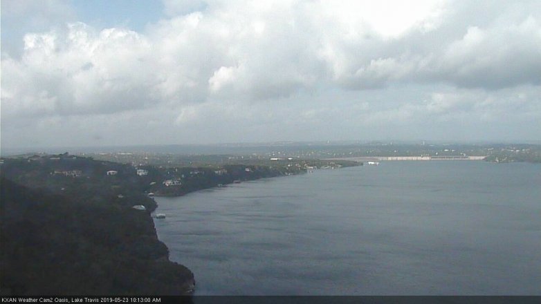 Lake Travis webcam, May 23, 2019 9:15 AM CT