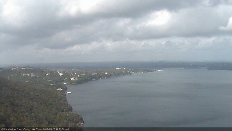Lake Travis webcam, May 23, 2019 9:25 AM CT