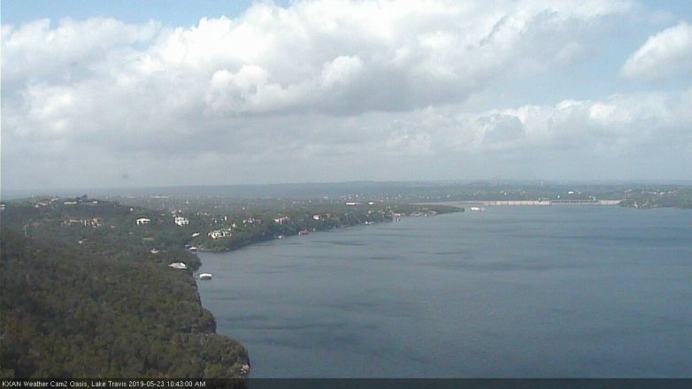 Lake Travis webcam, May 23, 2019 9:45 AM CT