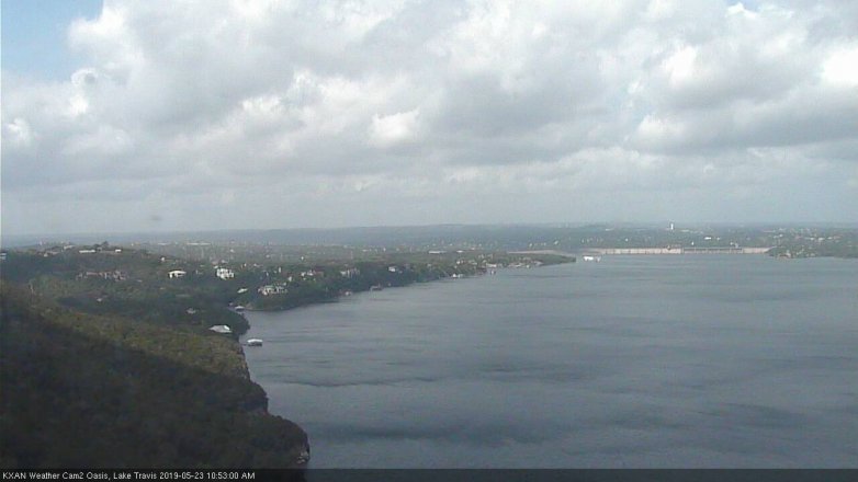 Lake Travis webcam, May 23, 2019 9:55 AM CT