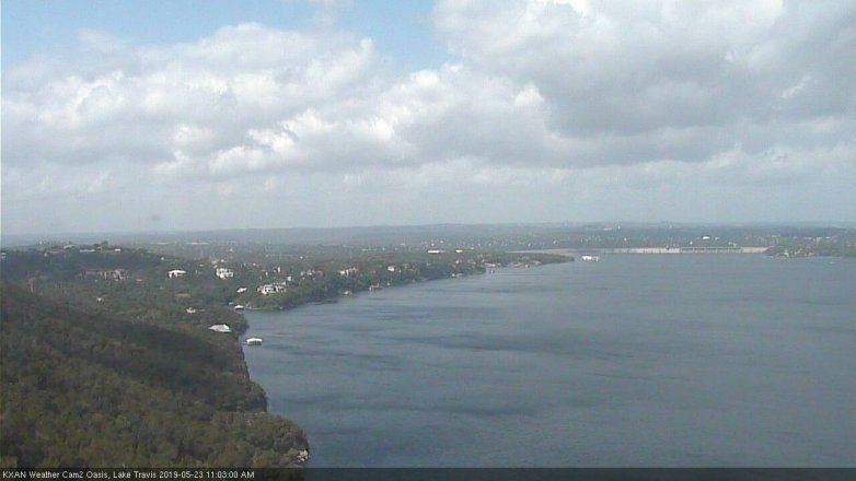 Lake Travis webcam, May 23, 2019 10:05 AM CT