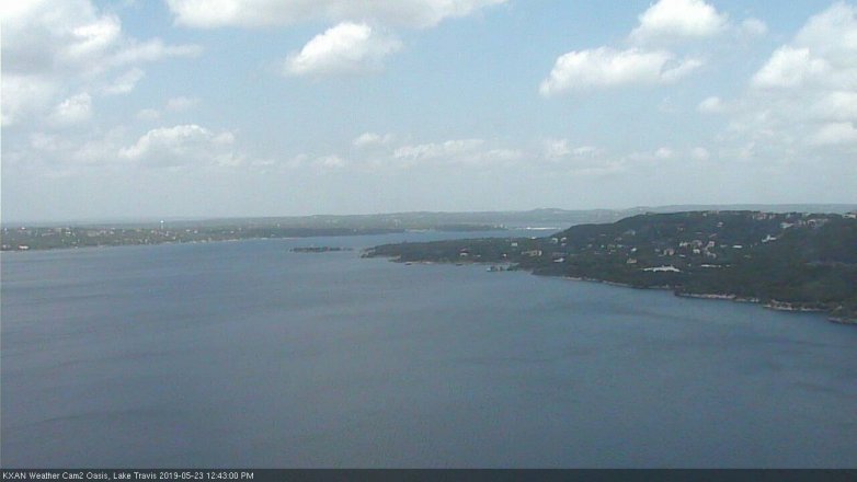 Lake Travis webcam, May 23, 2019 11:45 AM CT