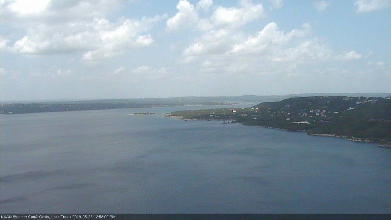 Lake Travis webcam, May 23, 2019 12:00 PM CT