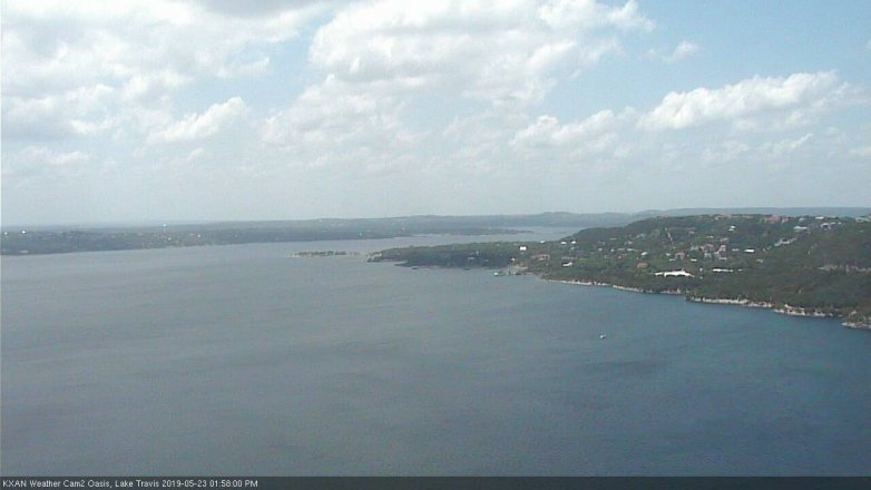 Lake Travis webcam, May 23, 2019 1:00 PM CT