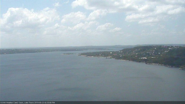 Lake Travis webcam, May 23, 2019 1:35 PM CT