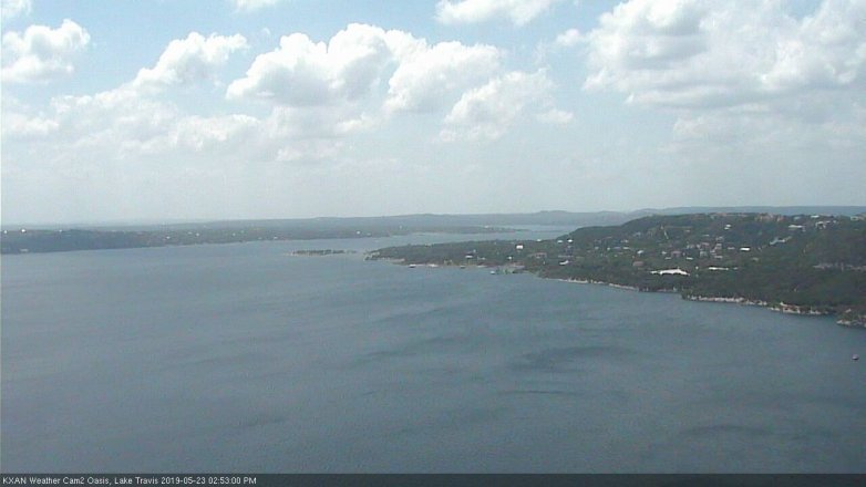 Lake Travis webcam, May 23, 2019 1:55 PM CT