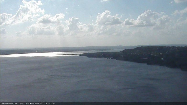 Lake Travis webcam, May 23, 2019 4:30 PM CT