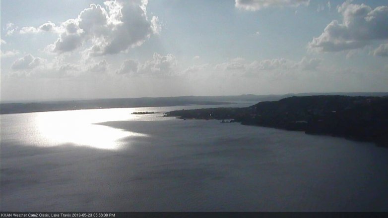 Lake Travis webcam, May 23, 2019 5:00 PM CT