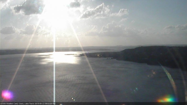 Lake Travis webcam, May 23, 2019 5:55 PM CT