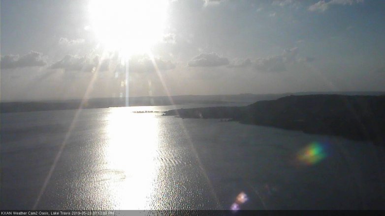 Lake Travis webcam, May 23, 2019 6:15 PM CT