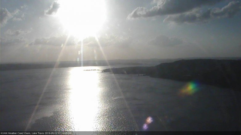 Lake Travis webcam, May 23, 2019 6:20 PM CT