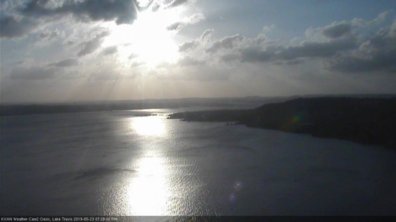 Lake Travis webcam, May 23, 2019 6:30 PM CT