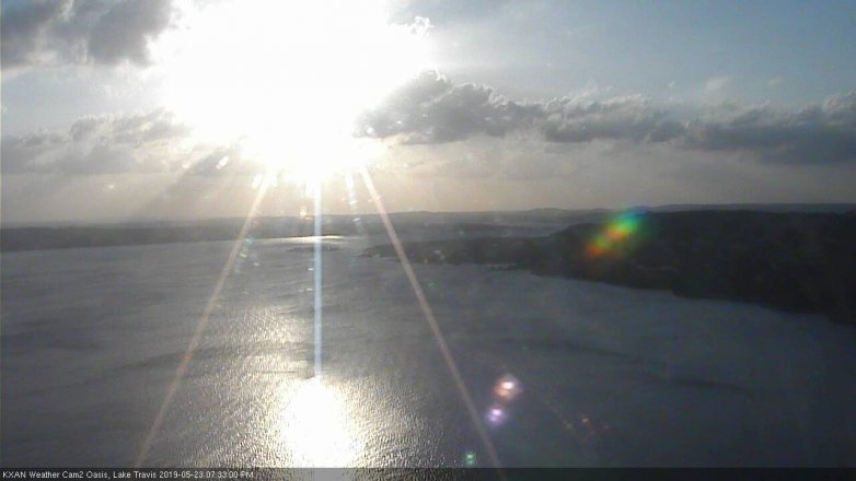 Lake Travis webcam, May 23, 2019 6:35 PM CT