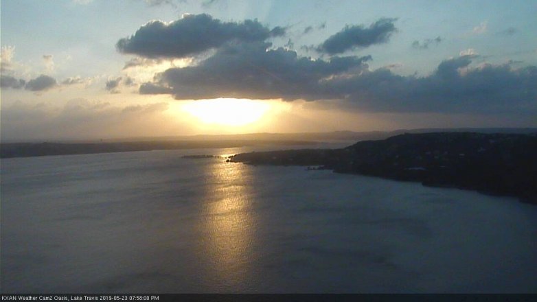 Lake Travis webcam, May 23, 2019 7:00 PM CT