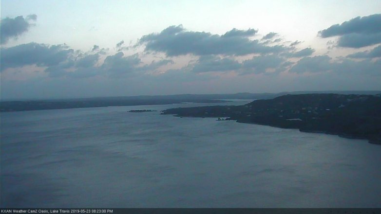 Lake Travis webcam, May 23, 2019 7:25 PM CT