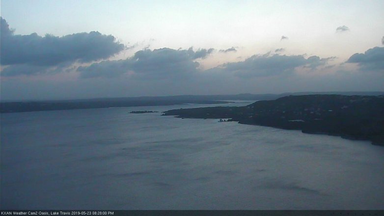 Lake Travis webcam, May 23, 2019 7:30 PM CT