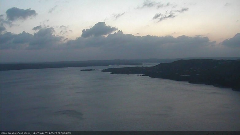 Lake Travis webcam, May 23, 2019 7:35 PM CT