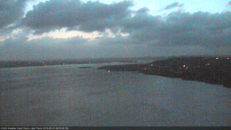 Lake Travis webcam, May 23, 2019 7:55 PM CT
