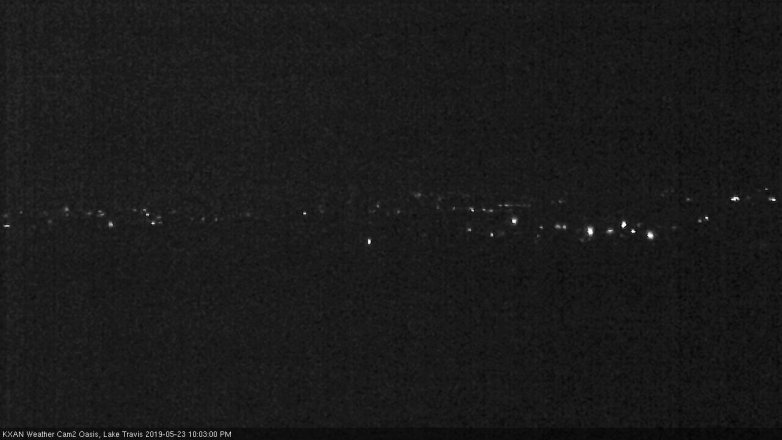 Lake Travis webcam, May 23, 2019 9:05 PM CT