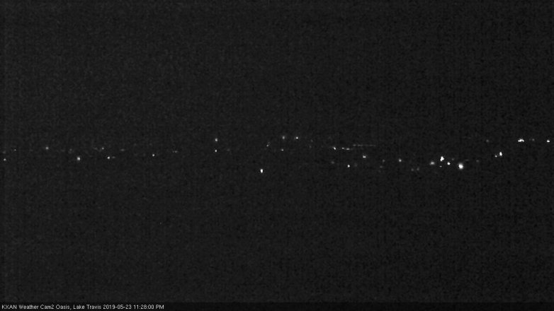 Lake Travis webcam, May 23, 2019 10:30 PM CT