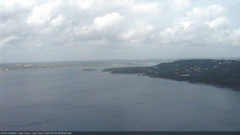 Lake Travis webcam, May 24, 2019 9:00 AM CT
