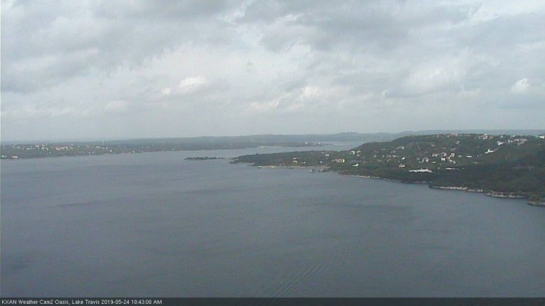 Lake Travis webcam, May 24, 2019 9:45 AM CT