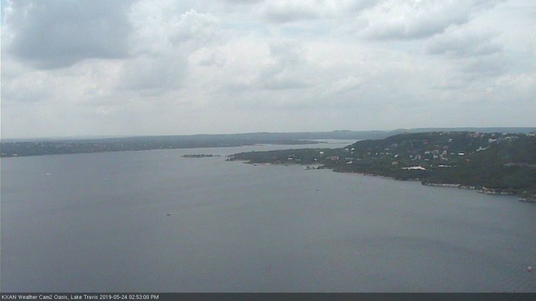 Lake Travis webcam, May 24, 2019 1:55 PM CT