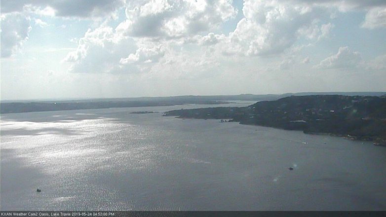 Lake Travis webcam, May 24, 2019 3:55 PM CT