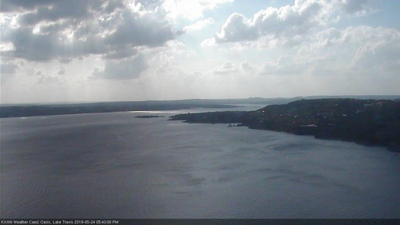 Lake Travis webcam, May 24, 2019 4:45 PM CT