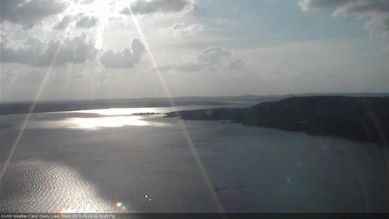Lake Travis webcam, May 24, 2019 5:40 PM CT