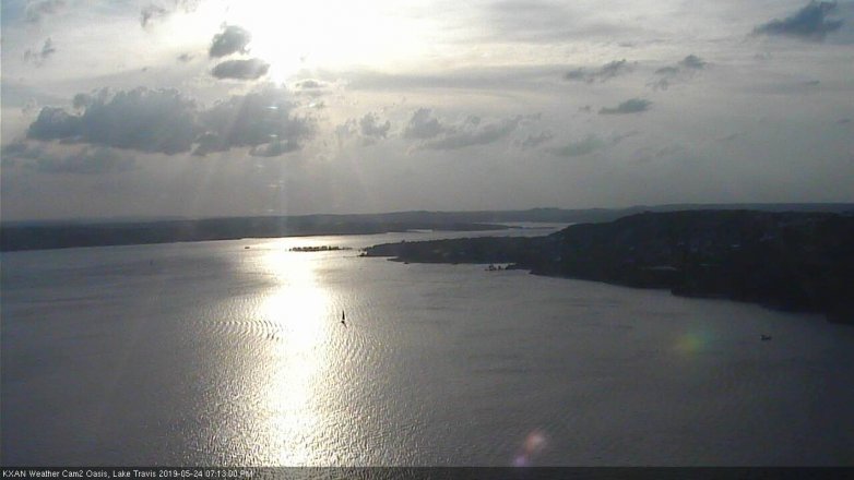Lake Travis webcam, May 24, 2019 6:15 PM CT
