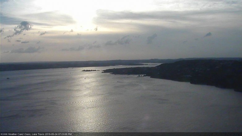 Lake Travis webcam, May 24, 2019 6:25 PM CT