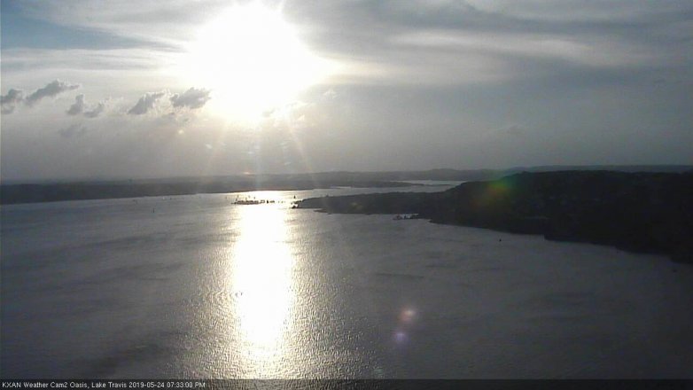 Lake Travis webcam, May 24, 2019 6:35 PM CT