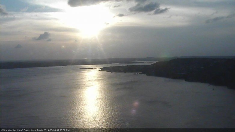 Lake Travis webcam, May 24, 2019 6:40 PM CT