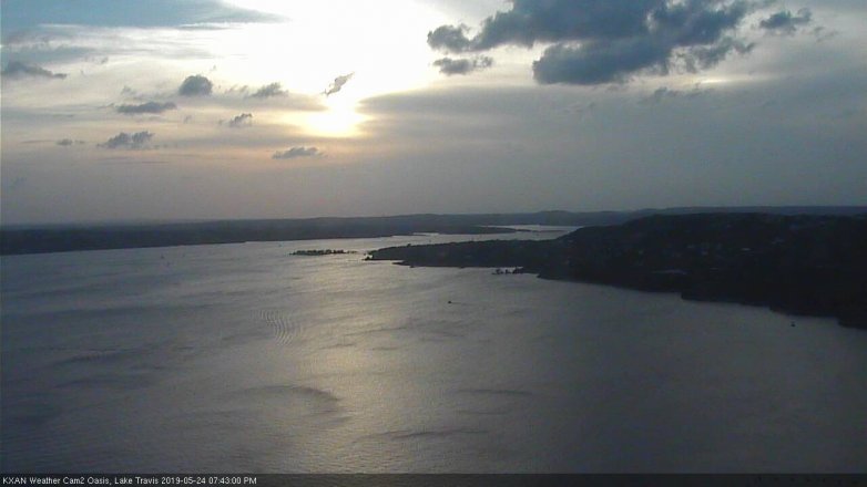 Lake Travis webcam, May 24, 2019 6:45 PM CT