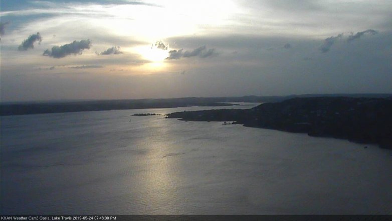 Lake Travis webcam, May 24, 2019 6:50 PM CT