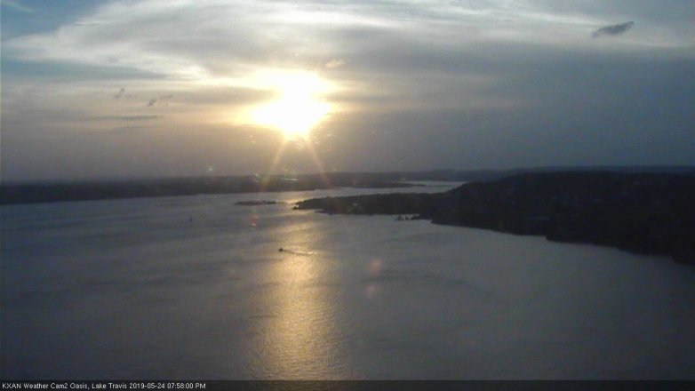 Lake Travis webcam, May 24, 2019 7:00 PM CT