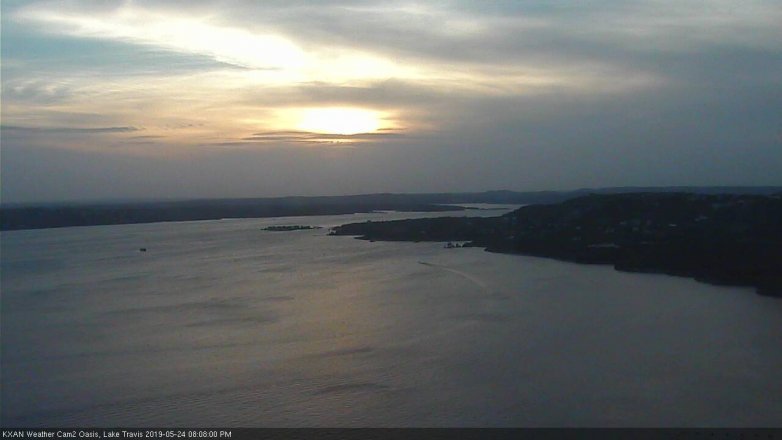 Lake Travis webcam, May 24, 2019 7:10 PM CT