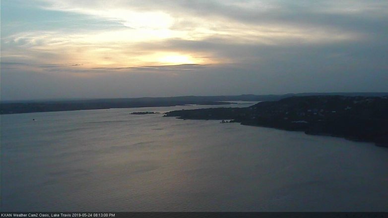 Lake Travis webcam, May 24, 2019 7:15 PM CT