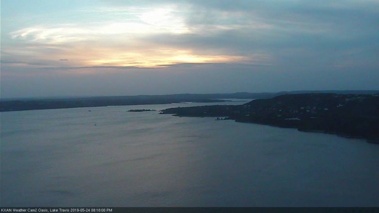 Lake Travis webcam, May 24, 2019 7:20 PM CT