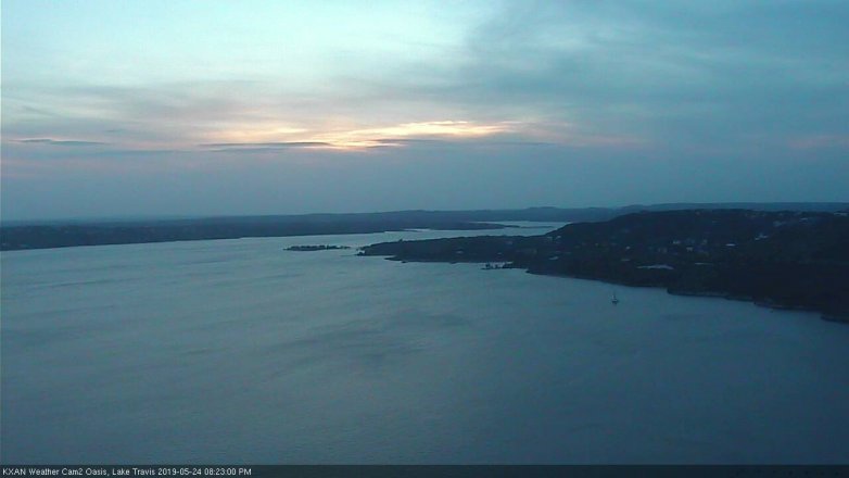 Lake Travis webcam, May 24, 2019 7:25 PM CT