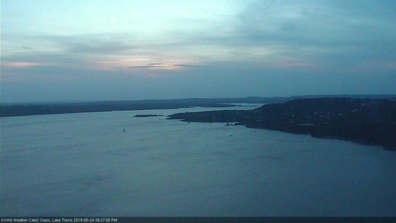 Lake Travis webcam, May 24, 2019 7:30 PM CT