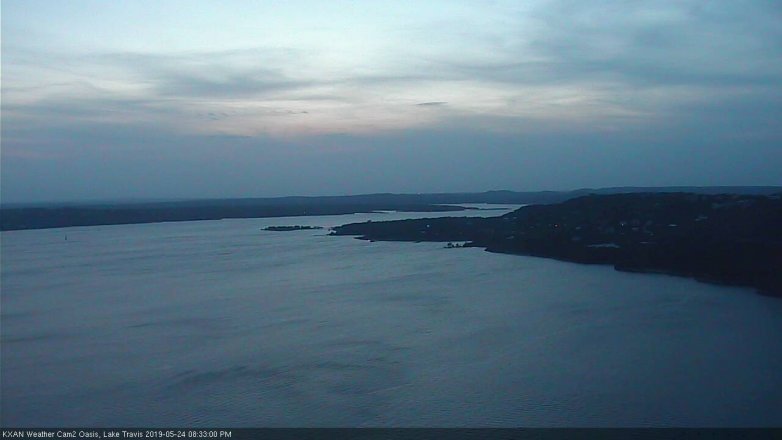 Lake Travis webcam, May 24, 2019 7:35 PM CT