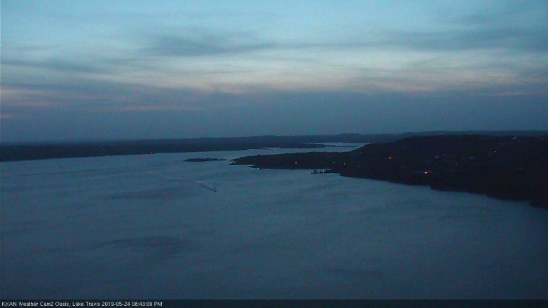 Lake Travis webcam, May 24, 2019 7:45 PM CT