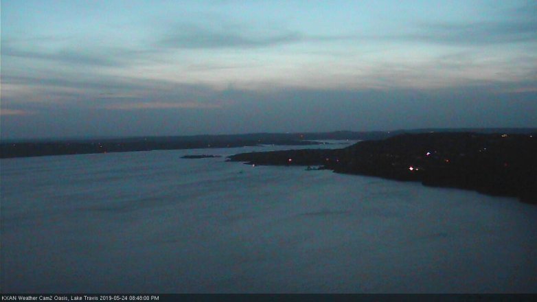 Lake Travis webcam, May 24, 2019 7:50 PM CT